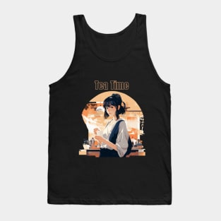 Tea Time Girl T-Shirt Tank Top